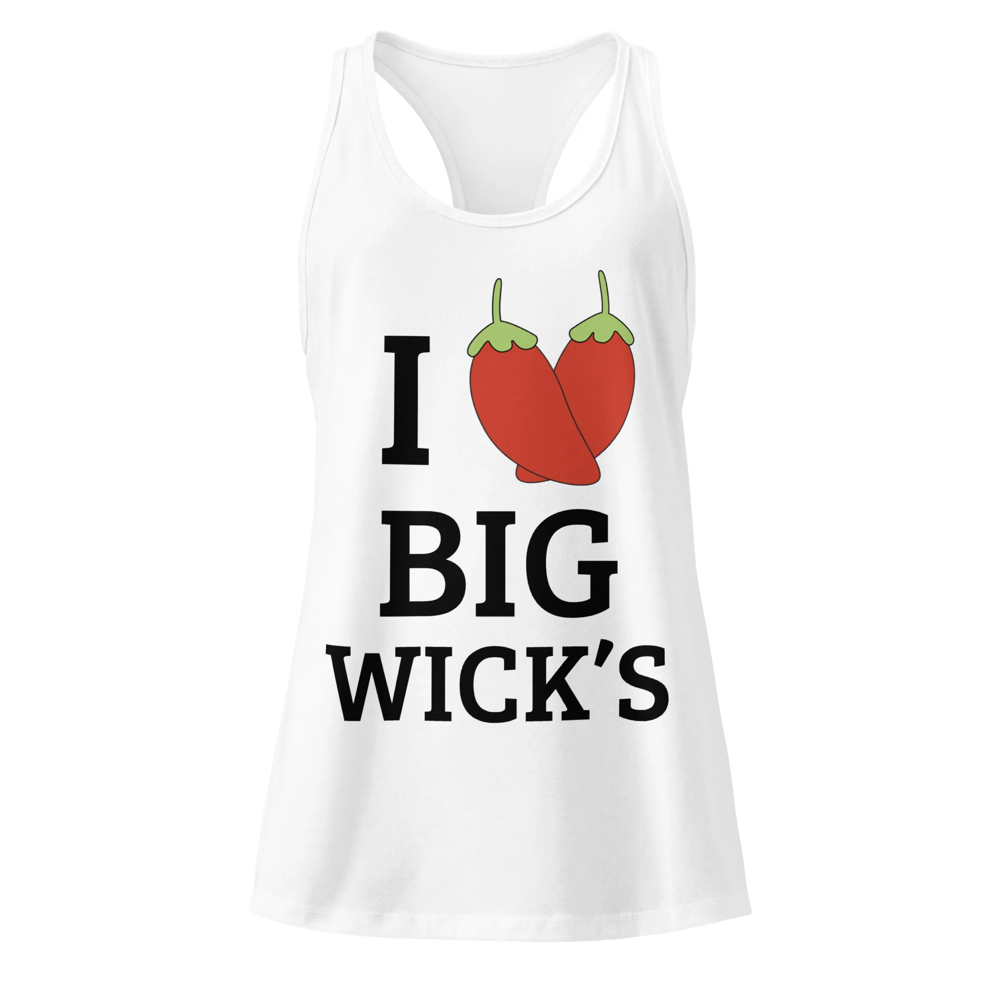 I Love Big Wick's Women’s fitted racerback tank top
